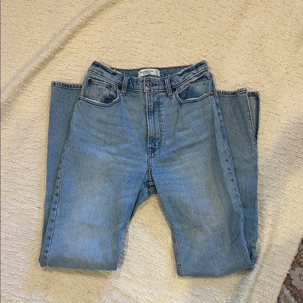 Abercrombie & Fitch Light Blue Straight Leg Jeans